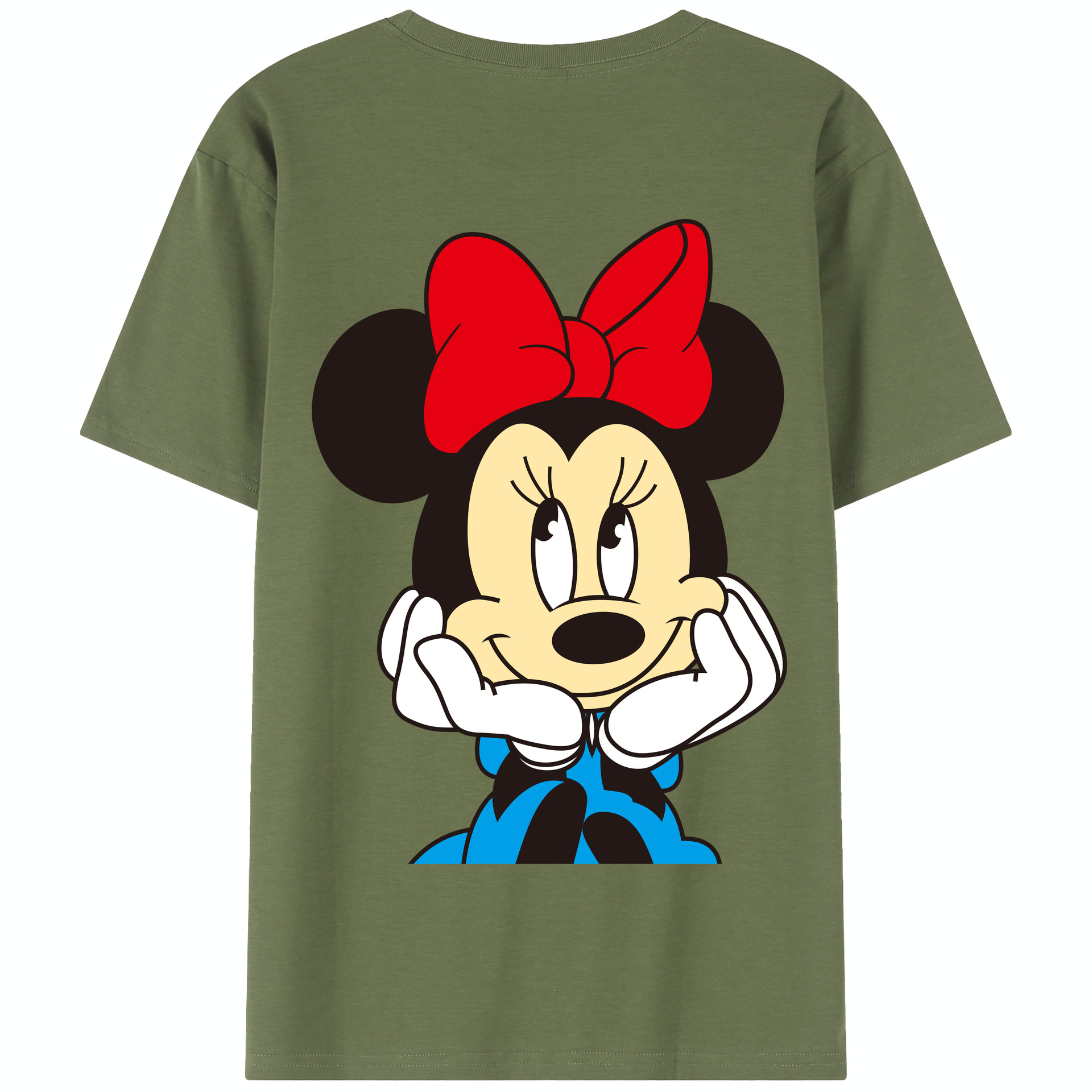 （画像用） ミッキーマウス Mickey Mouse 綿100％半袖Tシャツ（背面プリント）